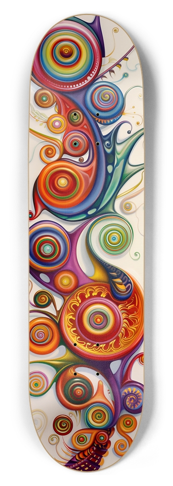 Swirls 8-1/2 Skateboard Deck
