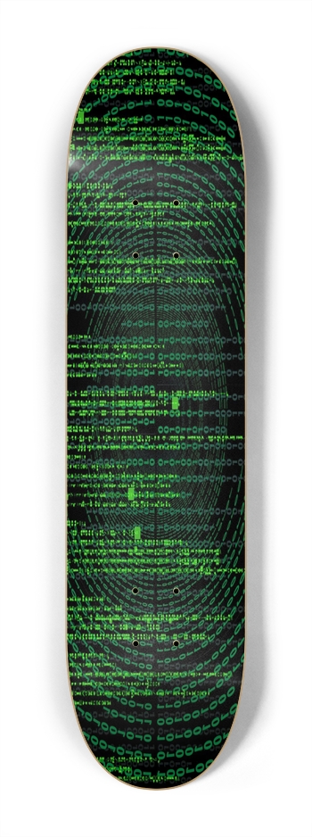 Matrix Glow in Dark Mini 7.25 7-1/4 Mini/Kid Skateboard