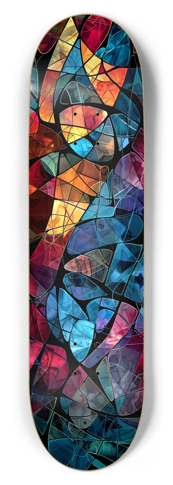 Stained Glass 8-1/2 Skateboard Deck
