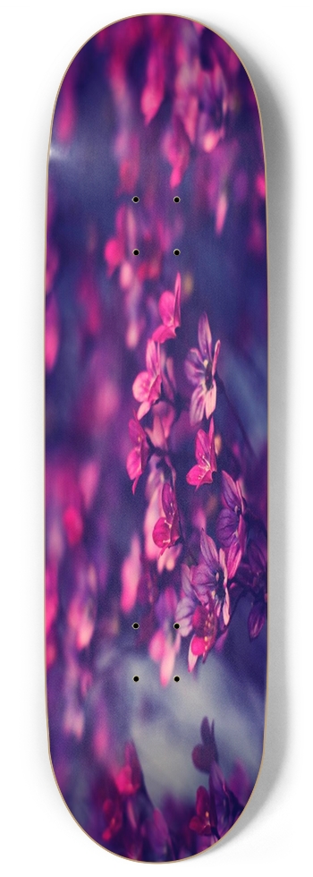 Purple Flowers 9.00 9 Inch Skateboard