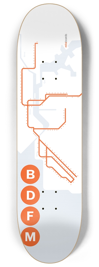 NY BDFM 8-1/4 Skateboard Deck