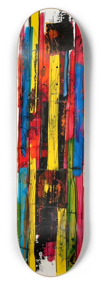 Sloppy Coloring 8-1/2 Skateboard Deck