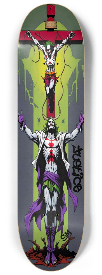 Crucified UNO Deck 8-1/4 Skateboard Deck