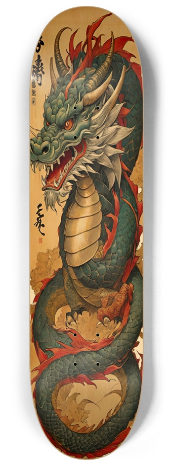 Dragon Scroll ONE Deck 8-1/4 Skateboard Deck
