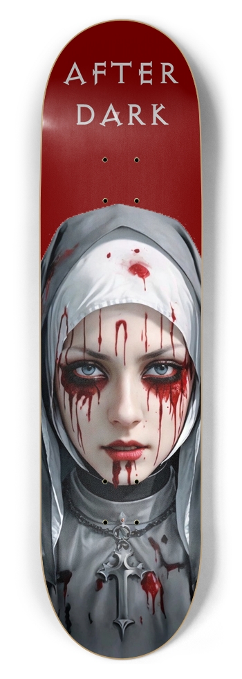Bleeding Eyes Nun 8-1/2 Skateboard Deck