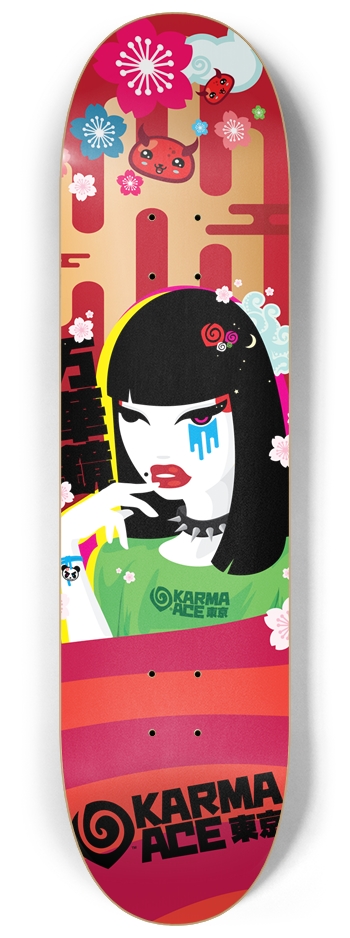 Karma Ace: Dream Spell - Custom Skateboard 8-1/4 Skateboard Deck