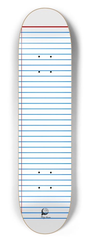 Paper 7.50 7-1/2 Skateboard Deck