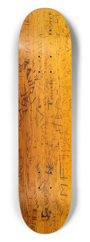 School Desk 7.50 7-1/2 Skateboard Deck