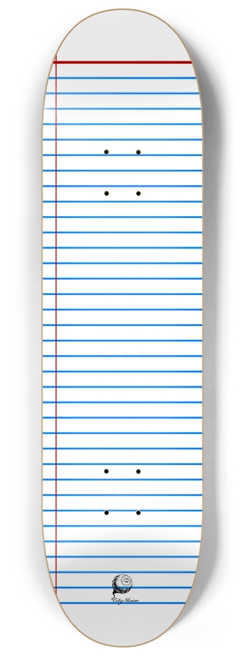 Paper 8.25 8-1/4 Skateboard Deck