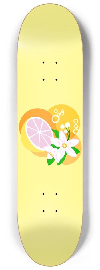 Juicy Tropical Yellow 8-1/4 Skateboard Deck