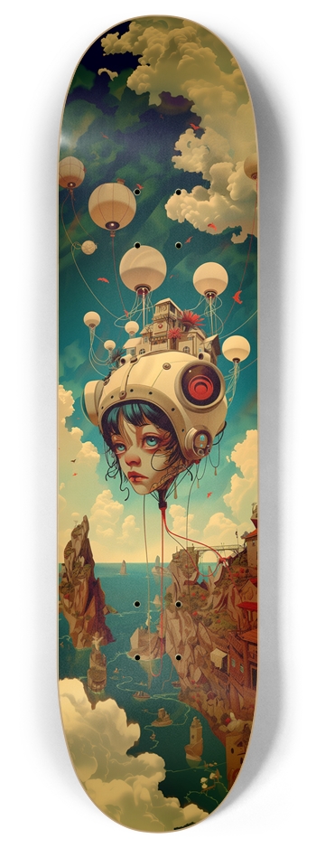 Anime cyborg girl Skateboard 8 Inch Skateboard Deck