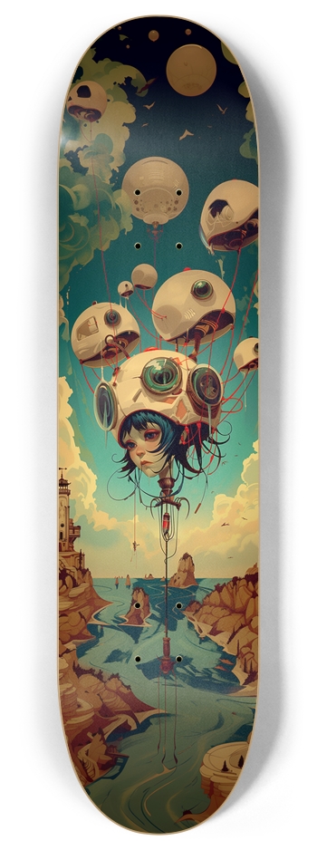 Cyborg girl Skateboard 8 Inch Skateboard Deck