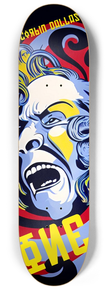 Corbin Dallas 01 Signed 8-1/4 Skateboard Deck