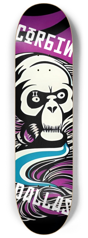 Corbin Dallas 02 Signed 8-1/4 Skateboard Deck