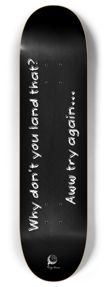 Land That Black 8.00 8 Inch Skateboard Deck