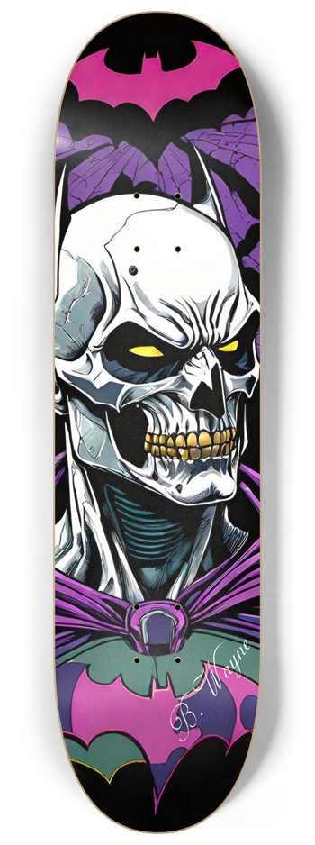 Abomination Bat 02 Signed 8-1/4 Skateboard Deck