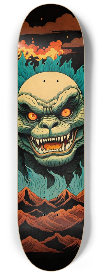 Godzilla Wave 02 Limited Natural 8-1/4 Skateboard Deck