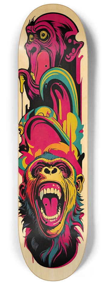 Dope Chimp Retro 03 Natural 8-1/4 Skateboard Deck