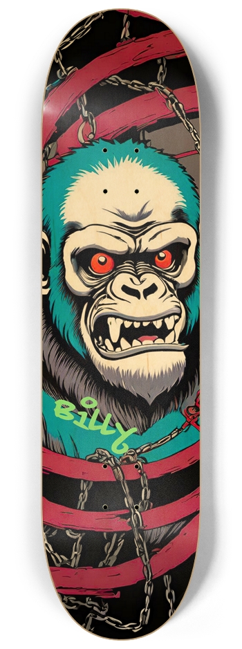 GO-RILLA Deck 02 Limited Natural Signed 8-1/4 Skateboard Deck
