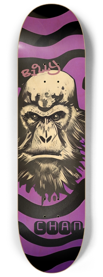 Gorilla Chan 01 Limited Natural Signed 8-1/4 Skateboard Deck