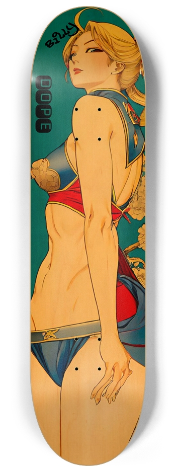 Dope Girl 01Natural Limited Signed 8-1/4 Skateboard Deck