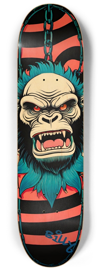 GO-RILLA Deck 05 Limited Natural Signed 8-1/4 Skateboard Deck