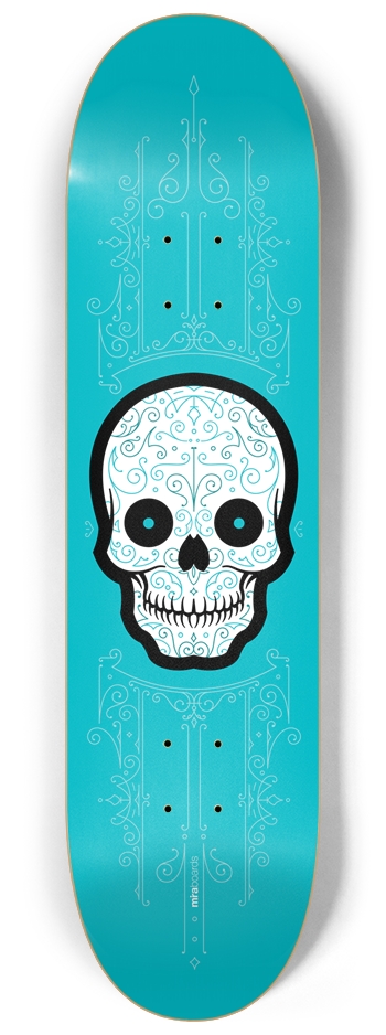 Day of the Dead | Cyan 8-1/4 Skateboard Deck