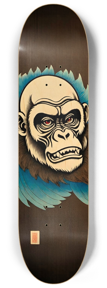 GO-RILLA Deck 07 Japan Mode Limited Natural 8-1/4 Skateboard Deck
