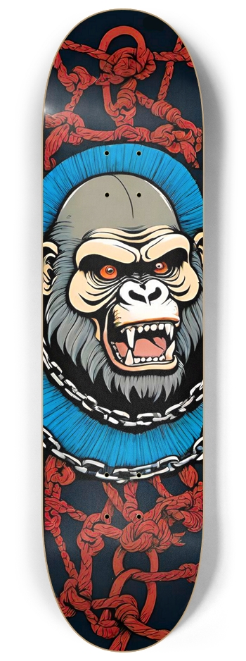 GO-RILLA Deck 04 Chains Limited 8-1/4 Skateboard Deck