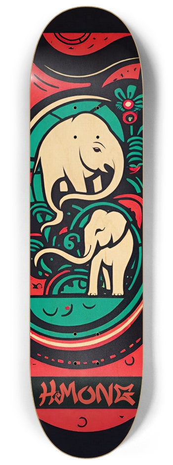ABOMINATION Hmong 03 Airbrushed Graffiti 8-1/4 Skateboard Deck
