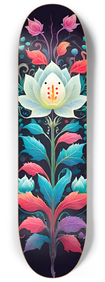 Hmong Lotus 02 Airbrush 8-1/4 Skateboard Deck