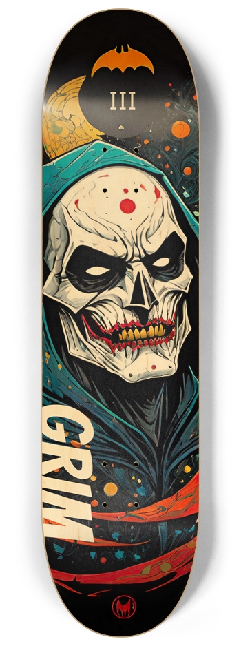 Grim Reaper Deluxe 03 Limited Natural 8-1/4 Skateboard Deck