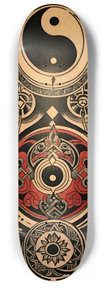Hmong 013 Natural Bamboo Wood 8-1/4 Skateboard Deck