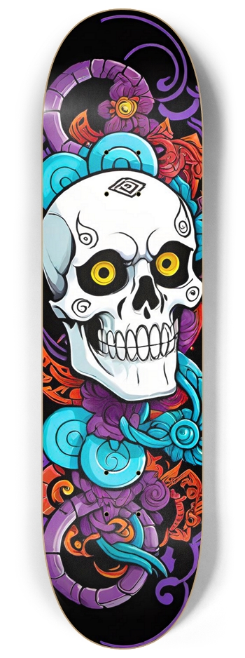 ABOMINATION Hmong 06 Skull Airbrush 8-1/4 Skateboard Deck