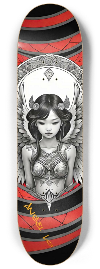 Hmong Girl Angel Lo 03 Limited Signed 8-1/4 Skateboard Deck