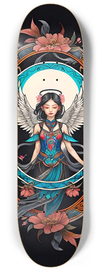 Hmong Girl Angel Lo 05 Original 8-1/4 Skateboard Deck