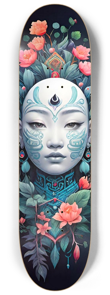 Hmong Lotus 03 Original Girl 8-1/4 Skateboard Deck