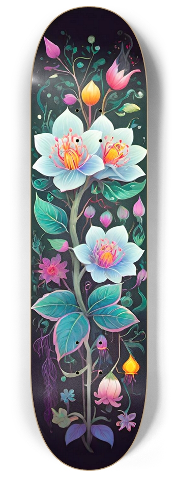 Hmong Flower Girl 01 Airbrush 8-1/4 Skateboard Deck