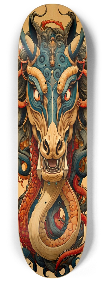 Horses Natural Wood 8-1/4 Skateboard Deck