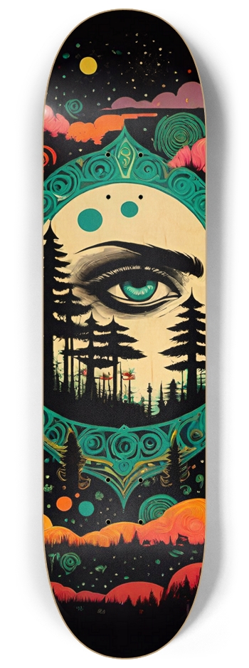 Hmong 011 Heaven Natural Bamboo Wood 8-1/4 Skateboard Deck
