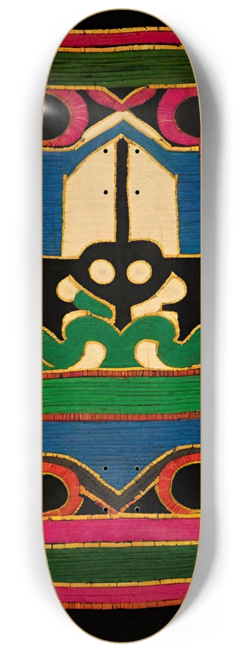 Hmong 08 Traditional Moob Painted 8-1/4 Skateboard Deck
