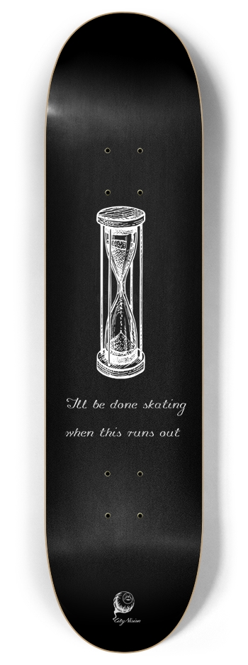 Hourglass Black 8.00 8 Inch Skateboard Deck