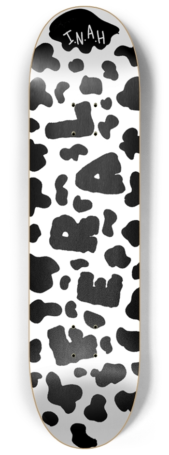 Feral Cow Board 8.25 8-1/4 Skateboard Deck