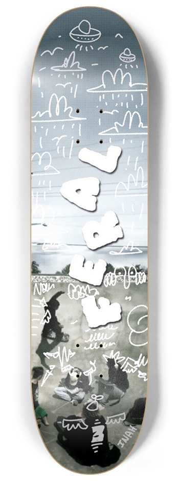 Feral Doodle (The Bros) 8.25 8-1/4 Skateboard Deck