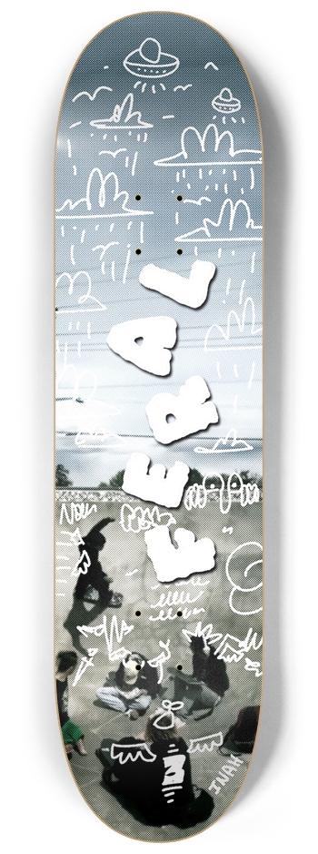 Feral Doodle (The Bros) 8-1/4 Skateboard Deck