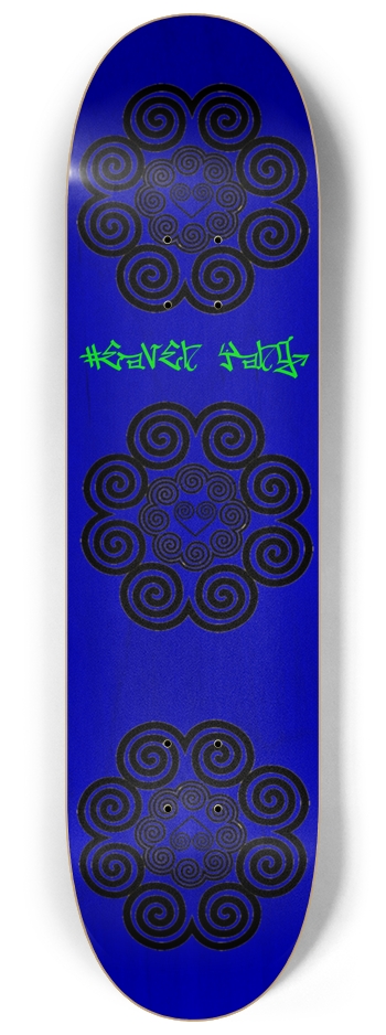 Hmong Elephant's Foot Heaven Yang Bamboo Signed 8-1/4 Skateboard Deck