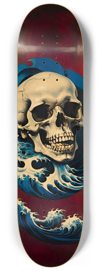 ABOMINATION Japan Wave 01 Bonsai Skull 8-1/4 Skateboard Deck