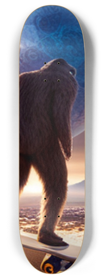 Desert sasquatch Skateboard. 8 Inch Skateboard Deck