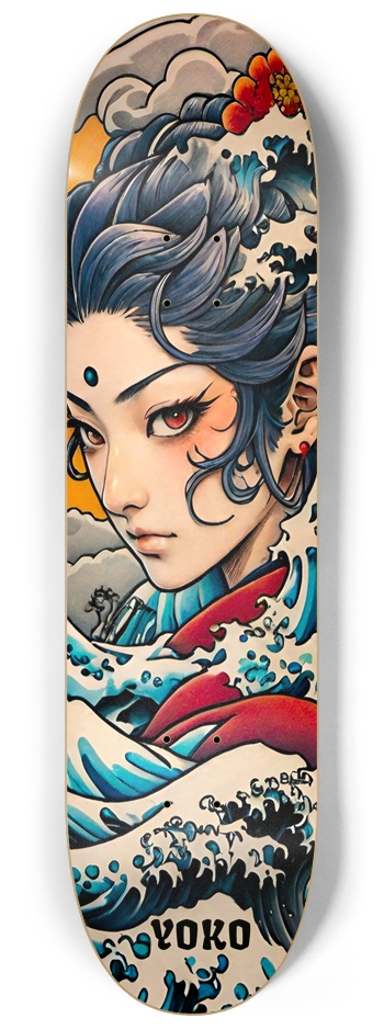 Japanese Yoko 02 Bamboo Girl 8-1/4 Skateboard Deck