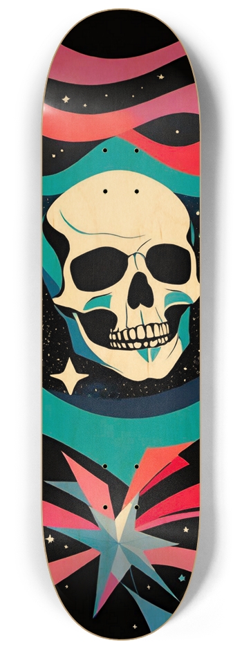 Hyperspace 01 Graffiti Skull 8-1/4 Skateboard Deck